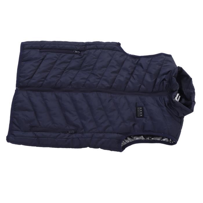 Gilet Chauffant électrique USB - 5 Zones Chauffantes, 3 Niveaux De Température - Homme - Taille XXL - 5