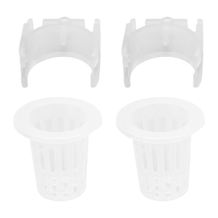 Accessoires Hydroponie HYAZHUIDE Lot 5 Paniers Hydroponiques - Culture Sans Sol - Pots Mesh Plastique - Jardinage Intérieur Paniers Plantation Plastique