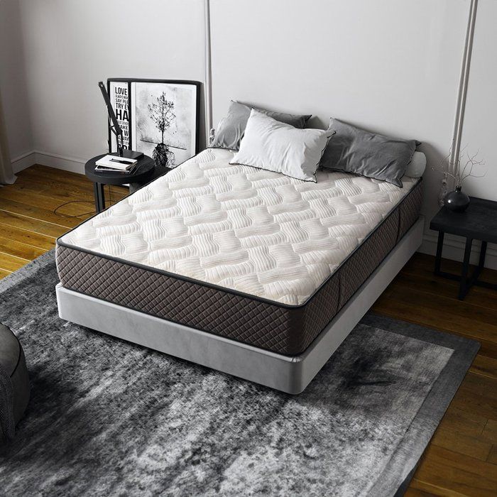 Matelas HOTEL CONFORT 200x200 cm Hauteur 30cm Mousse Haute Résilience Hypoallergénique Matelas Premium Confort Ferme