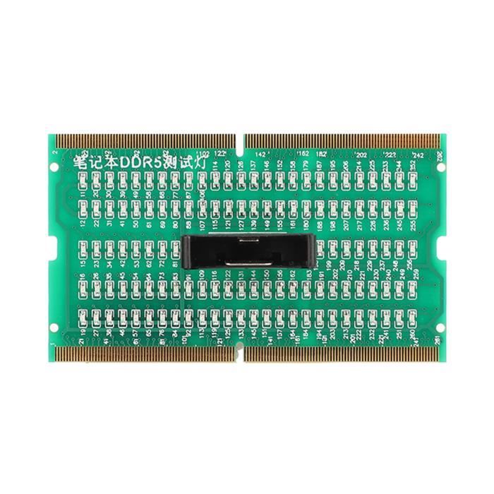 Carte Testeur De Slot Mémoire DDR5 (RDIMM/UDIMM) Pour Réparation PC/portable
