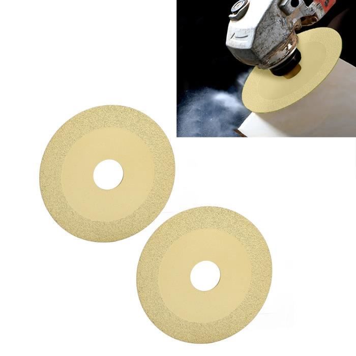 Monsully Lot De 2 Disques Coupe Verre Diamant 125 Mm – Lame Ultra-Fine Pour Meuleuse D'Angle, Coupe Précise Verre, Carrelage, Céramique