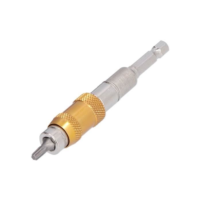 Embout De Forage Magnétique Pivotant 1/4 - Tige Hexagonale à 20° Pour Vissage Dans Les Angles Serrés