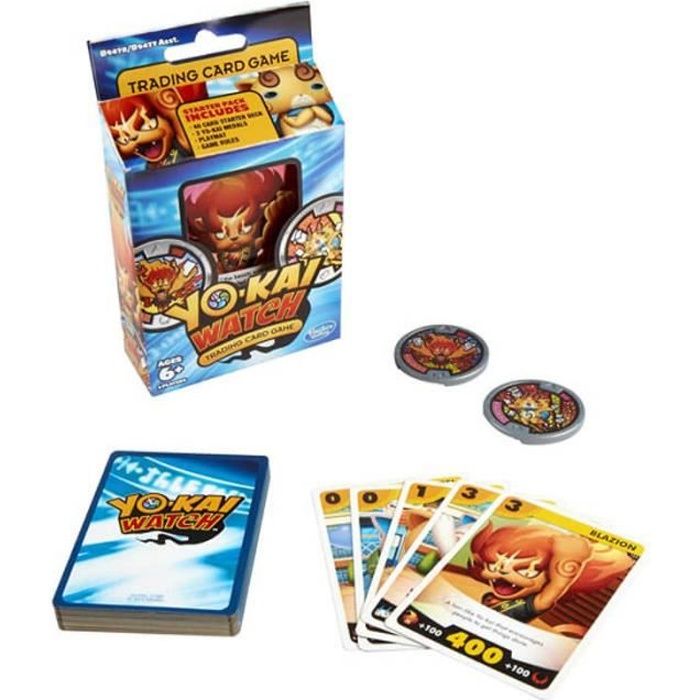 Jeu De Cartes Strategique Yo Kai Watch Starter Feulion Et Komajiro Aille Unique Coloris Unique Cdiscount Jeux Jouets