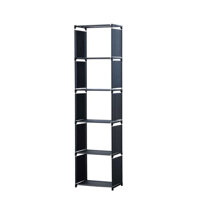 Etagère de rangement - Herzberg - HG03619-BLK - 5 niveaux - Métal - Gris