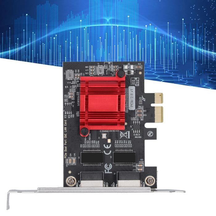 Carte Réseau PCIe Gigabit Ethernet RJ45 – 10/100/1000 Mbps – Compatible Windows & Linux