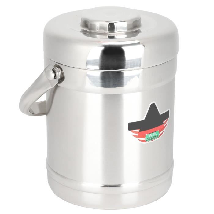 Récipient Isotherme Empilable 2 étages – Garde Le Chaud/froid 12h – Acier Inoxydable, étanche – Idéal Repas à Emporter