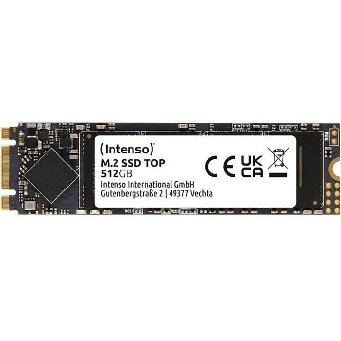 INTENSO - Top - SSD Interne - 512 Go - M.2 SATA III 6 Gb/s - Vitesse de lecture jusquà 520 Mo/s