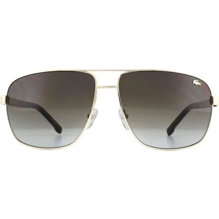 Lacoste Lunettes de soleil L162S 714 Or Brown Gradient Achat Vente lunettes de soleil Homme Adulte Cdiscount