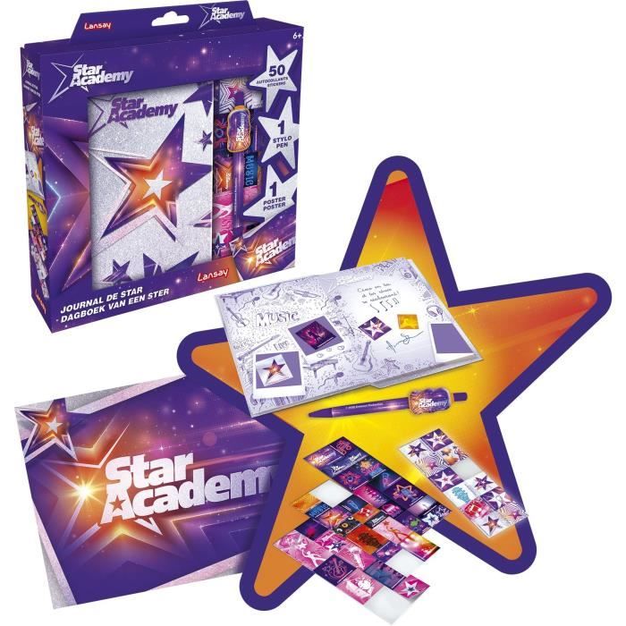 Journal de Star - STAR ACADEMY - Loisir Créatif - Violet - Pour Enfant de 6 ans et plus
