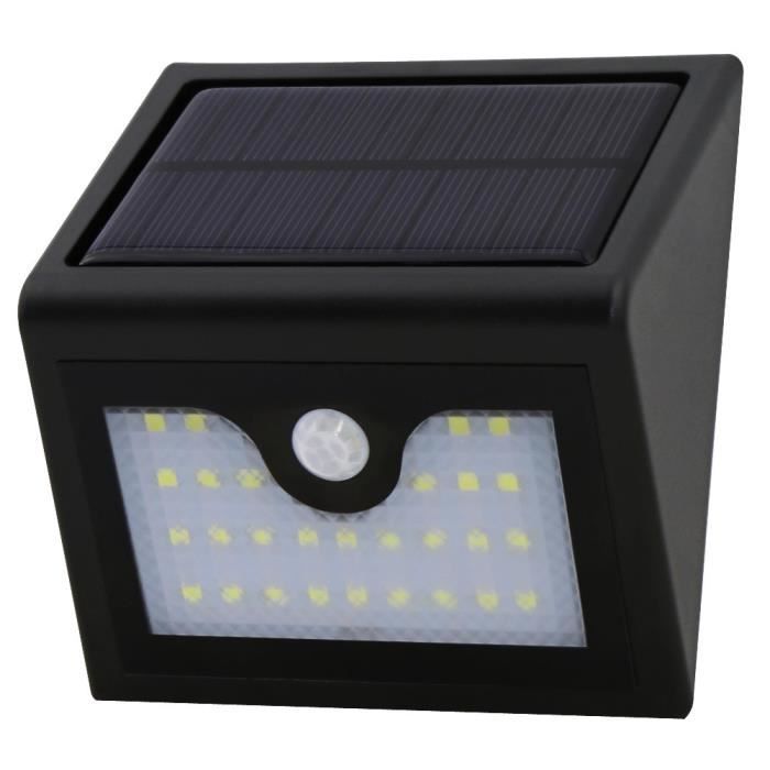 Applique Exterieur Solaire Sans Detecteur De Mouvement Lampe Solaire 28 LED détecteur de mouvement etanche d'extérieur à