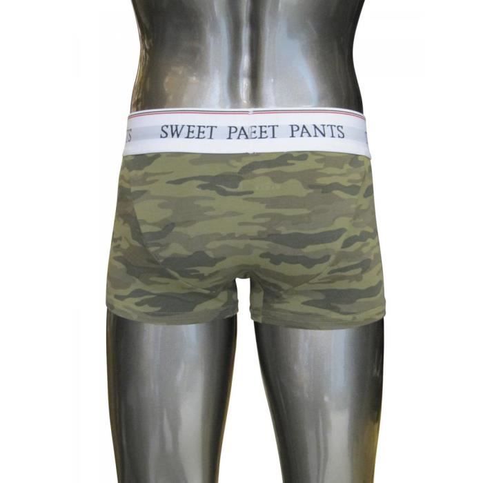 SWEET PANTS - Boxer camouflage kaki print Modèle Homme Sweet Pants Kaki -  Cdiscount Prêt-à-Porter