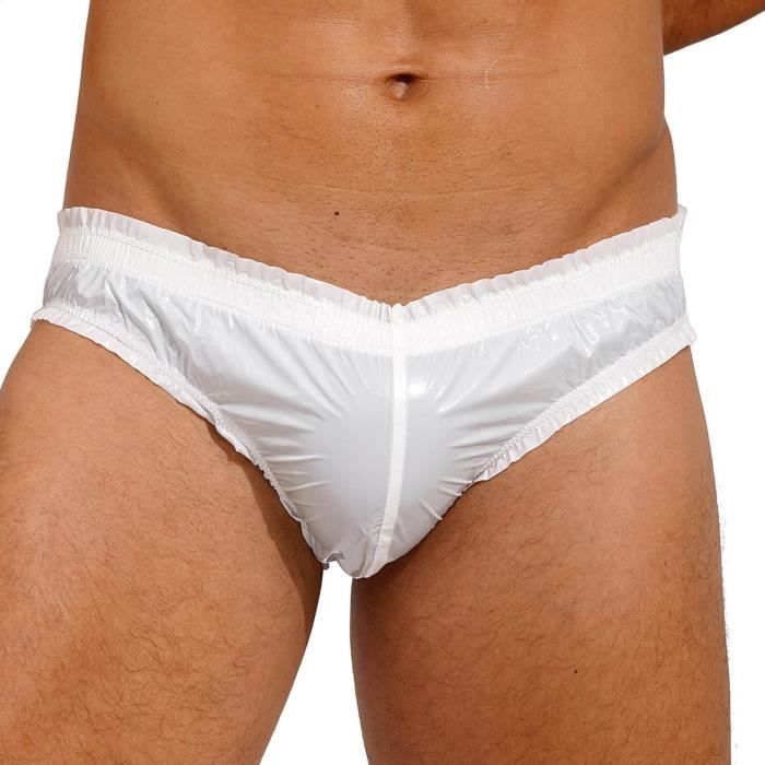 YOOJIA Mini Slip de Bain Homme Taille Basse Sexy Micro Bikini T-Back Plage  Sous-Vêtement Erotique Shorty Respirant Underwear M-3XL Ivoire - Cdiscount  Prêt-à-Porter