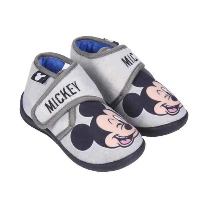 Chaussons bebe garcon Cerda Media bota Mickey light gray 22 Light gray Cdiscount Chaussures