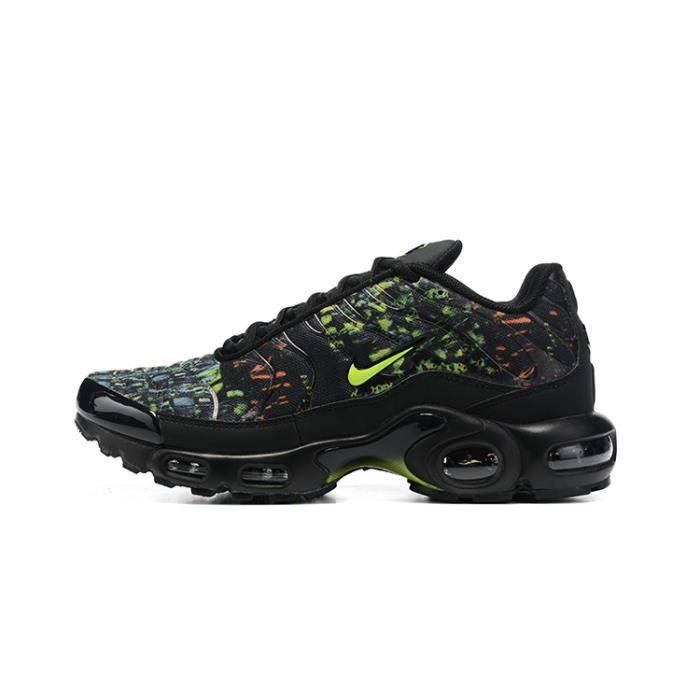 NIKE AIR MAX Plus TXT TN Baskets Chaussures Entrainement course vert fonce Couleurs multiples Cdiscount Chaussures