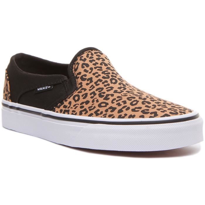 Vans slip on femme 2025 brun