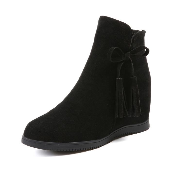 bottes hiver femme talon compensé
