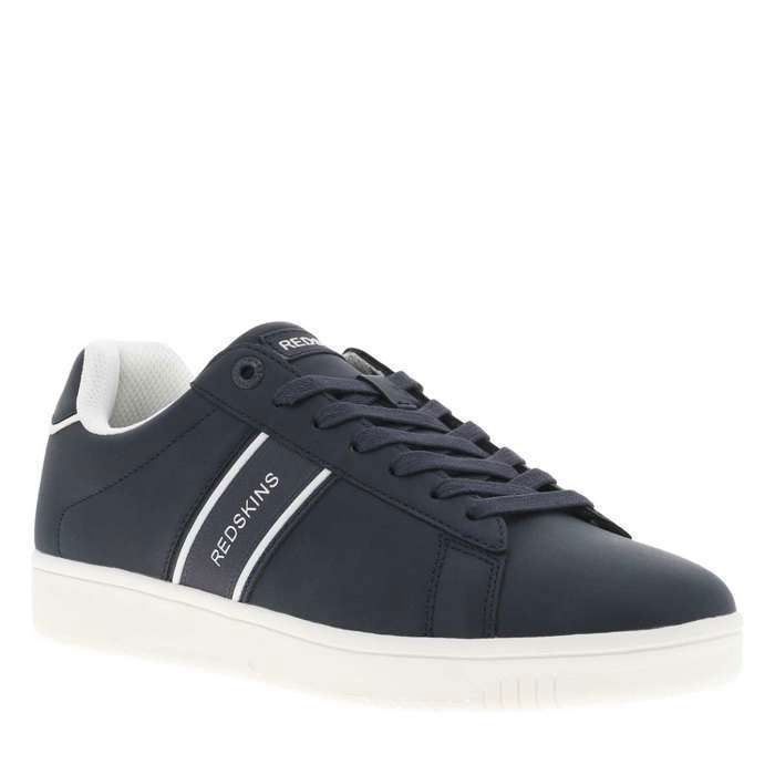 Redskins Tennis bleues marine avec le nom de la marque à semelle plate et à lacets plats