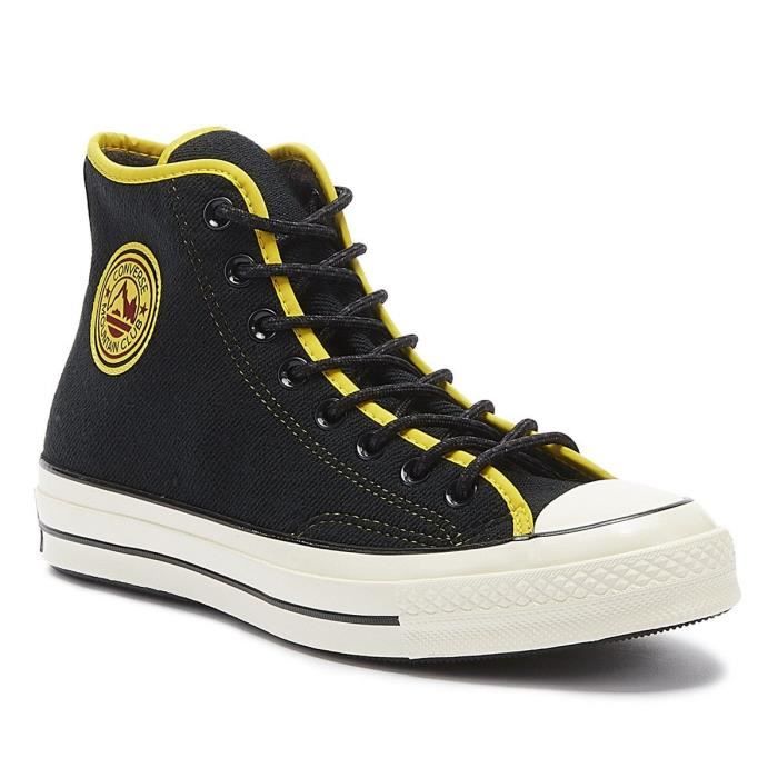 Converse Chuck 70 Baskets Haut Pour Hommes Archival Terry Noir / Jaune - EU  45 Noir - Cdiscount Chaussures