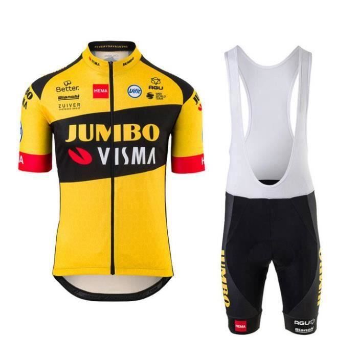 Ensemble De Vetement Cyclisme Homme Noir - Maillot Manches Courtes