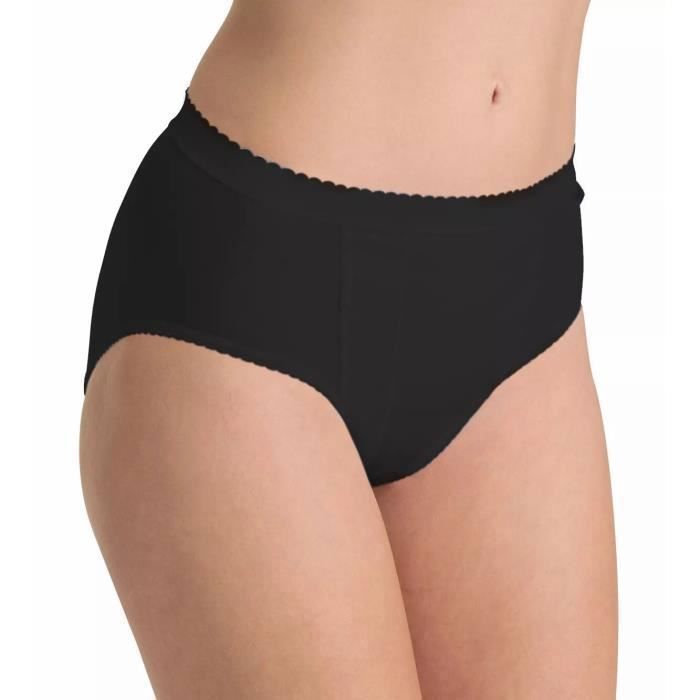 Culotte tai femme Sloggi Control black 46 Black Cdiscount