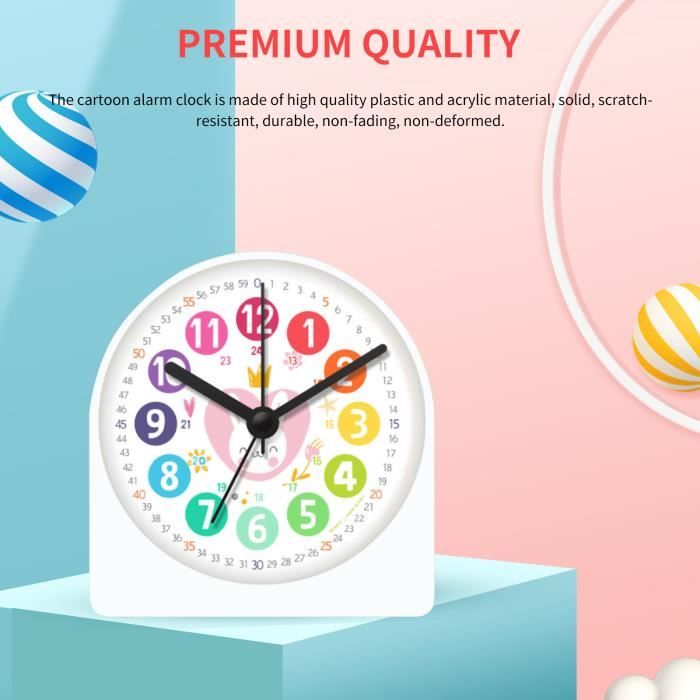 Réveil Enfant, Réveil Veilleuse LED Numerique Lampe, Des Gamins Dessin Animé Chambre Numérique