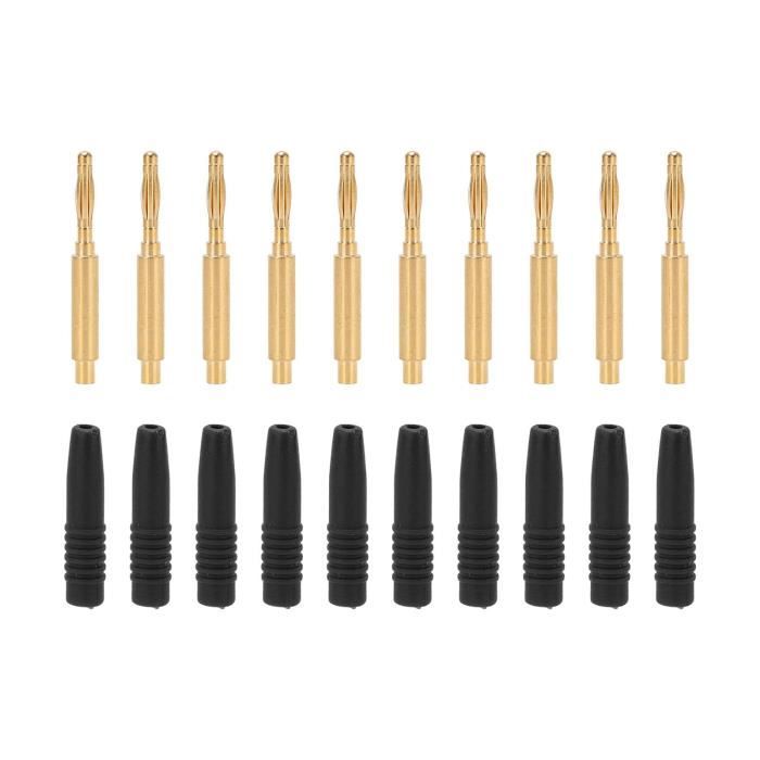 Vegena Fiche Bananes 10 Paires, Fiches Banane Hifi pour Haut-Parleur