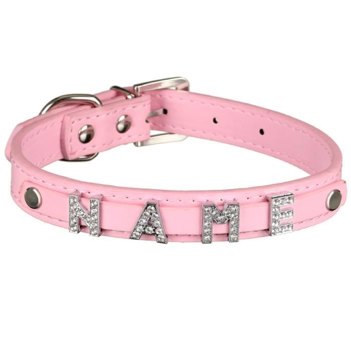 Meilleurs prix pour scarlet pet | Collier pour chien "My-Name" avec 5 lettres  personnalisé avec le nom [Rose, (XS) 26 cm]