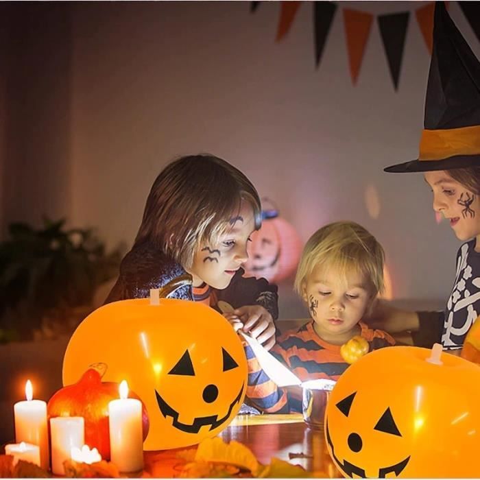 Cshare Citrouille Lumineuse Halloween Decoration, 3 M 20 LED Forme De Citrouilles, Guirlande Lumineuse à Piles Avec Minuterie, Decoration Pour