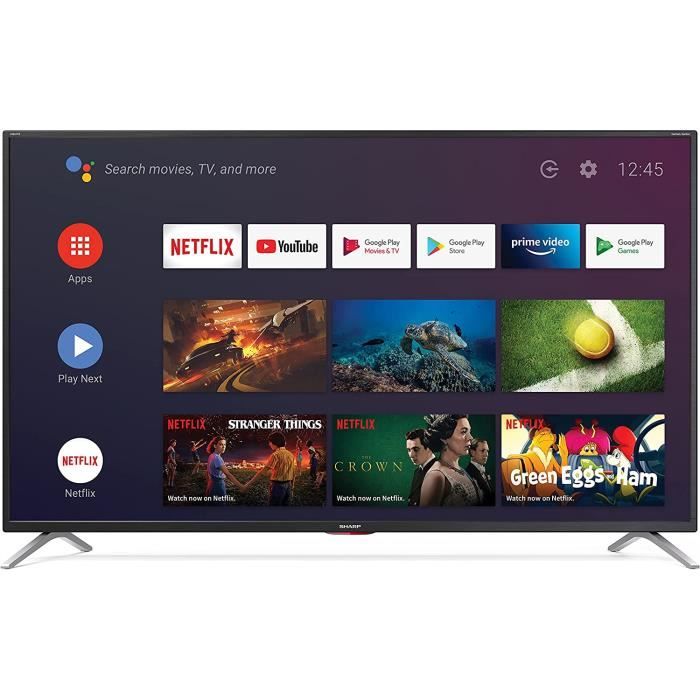 Sharp 49BL5EA Android TV - 49 Pouces (123 cm) TV connectee Smart TV, Android, Netflix [Classe energetique G]