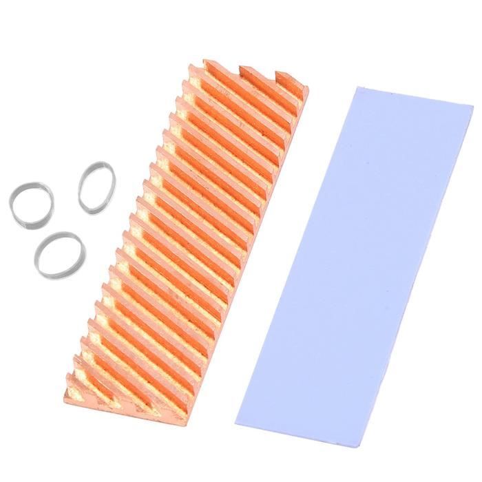 Dissipateur Thermique En Cuivre Pour SSD M.2 2230 - Compatible Steam Deck - Kit Avec Pâte Thermique Et Vis - Améliore Le Refroidissement