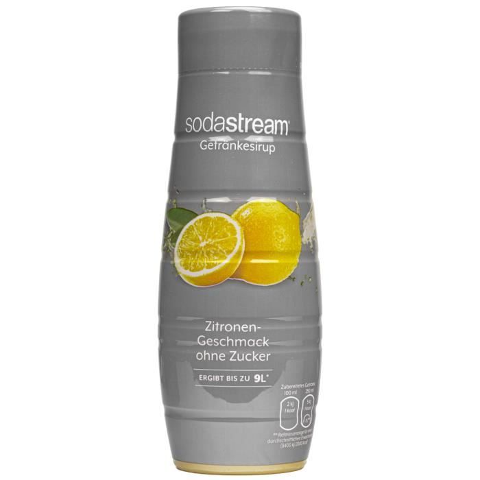 Sirop pour SodaStream Citron Sans Sucre 440 ml. Cdiscount Electroménager