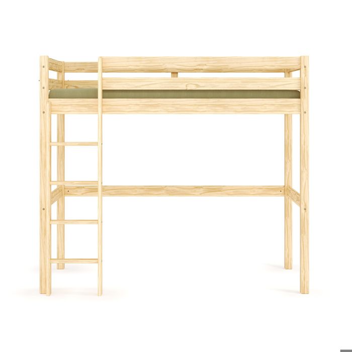 pack lit mezzanine aaron avec matelas brut 90x190 cm cdiscount maison