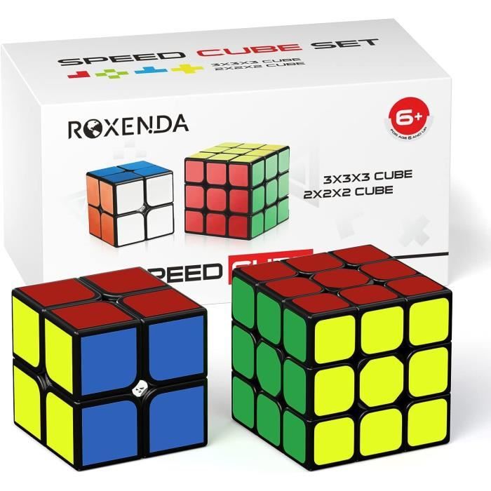 ROXENDA 3x3 Speed Cube Professionell - Stickerless Zauberwürfel Mit Hollow-Core