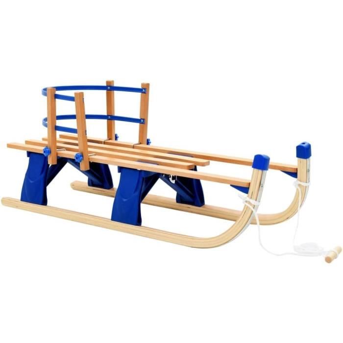 CAMULAND Luge Gonflable 1.20 M – Traîneau Neige Robuste Avec Poignées Pour Enfants & Adultes
