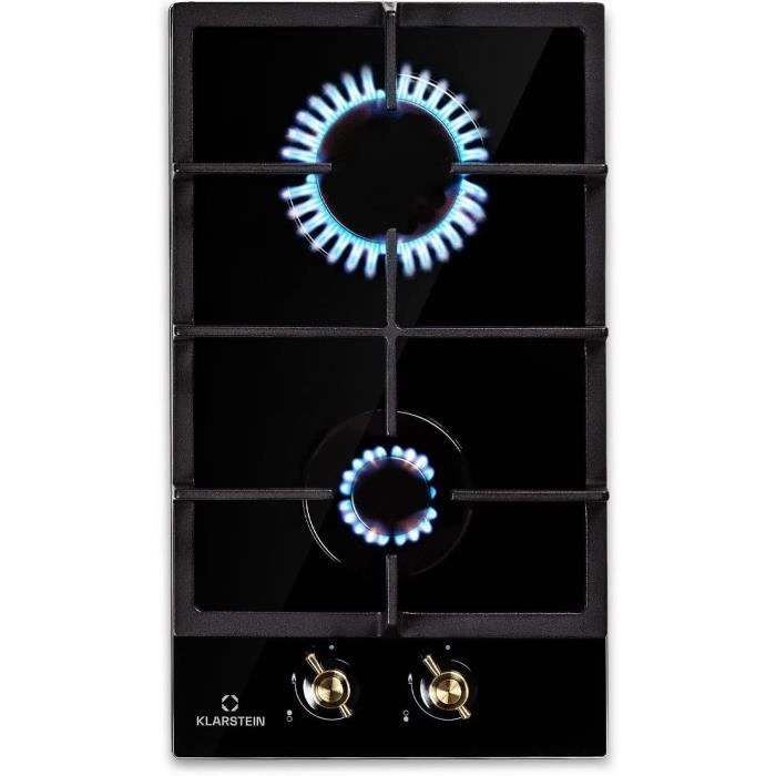 Klarstein Victoria Plaque de cuisson à gaz, encastrable, brûleur Sabaf