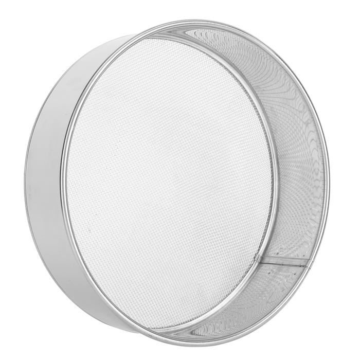 Tamis à Farine En Acier Inoxydable - 25 Cm De Diamètre, Maille Fine, Pour Pâtisserie Et Cuisine