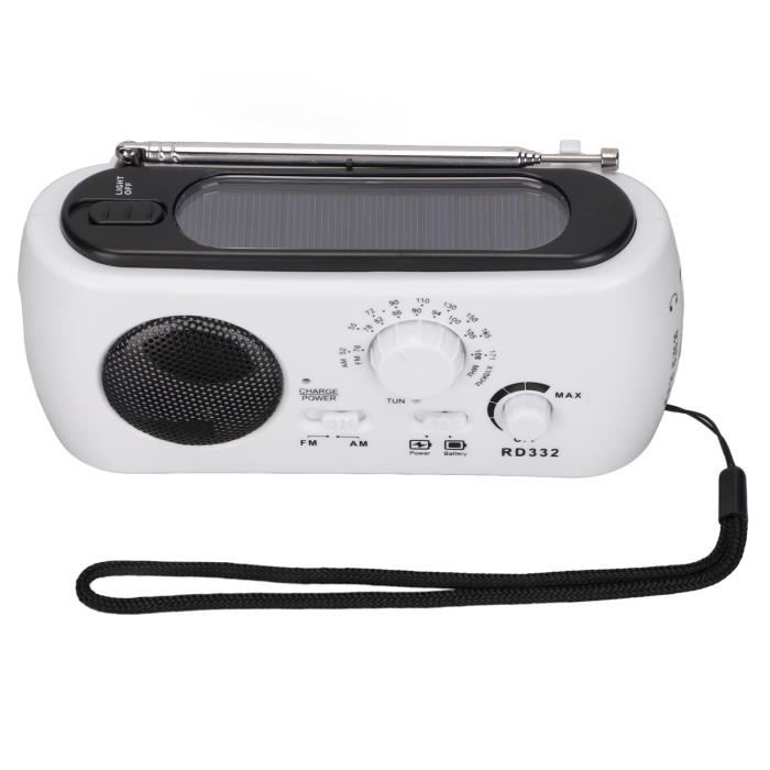 Dab/Dab+/FM Radio Solaire Manivelle, Radio D'urgence Avec