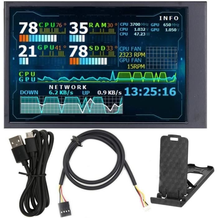 Mini Ecran Usb Module Ips Mini Écran Capacitif De 3,5 Pouces Pour Châssis Aida64 ...