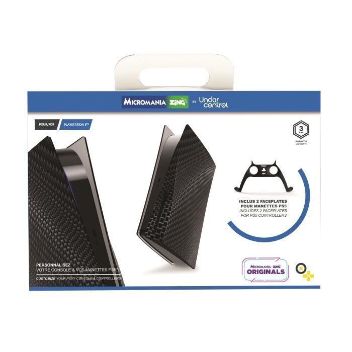Pack Faceplate Carbon Exclu Micromania-Accessoire-PS5