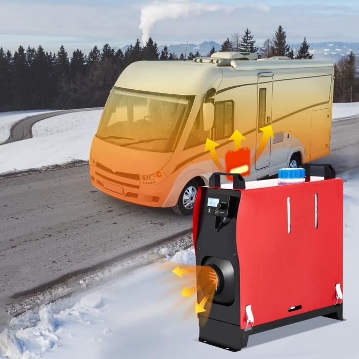 12V 8KW Chauffage diesel d'air - VEVOR - Air Heater 1 sortie d'air  Silencieux Voiture - Cdiscount Auto