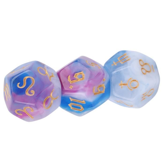 Lergo Lot De 10 Dés à 6 Côtés 12 Mm Transparent Cubes Coins