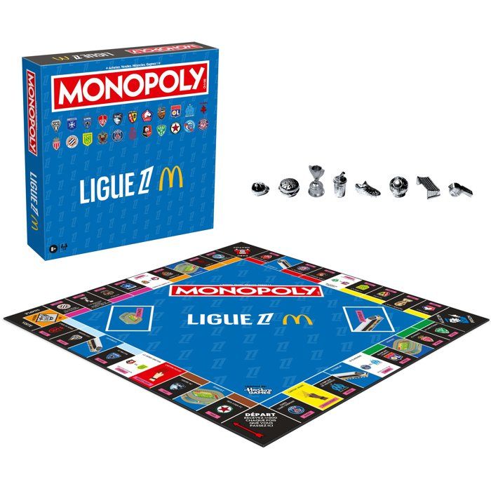 Jeu de Société Winning Moves WM05738-FRE-6 – Monopoly Ligue 1 Football 2 à 6 Joueurs - vue 9