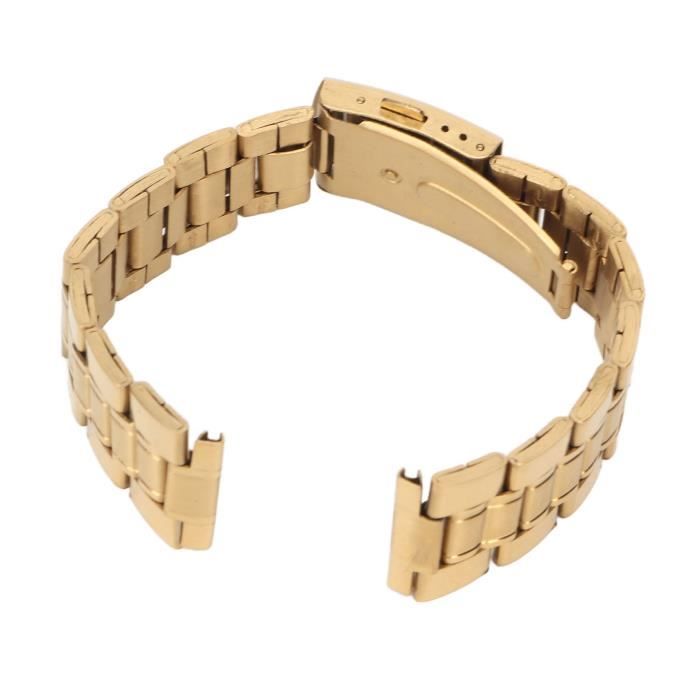 Bracelet Montre Acier Inoxydable ZRC 18mm - Boucle Déployante Argentée, Neuf Sans Boîte