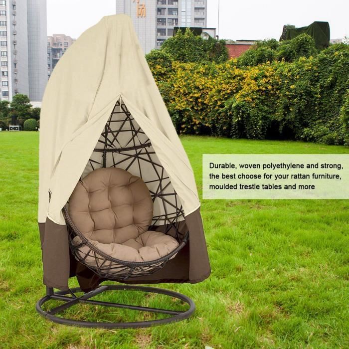Étanche Anti-poussière Meubles Chaise Sofa Protection Jardin Patio  Extérieur Beige + Brown---QILU