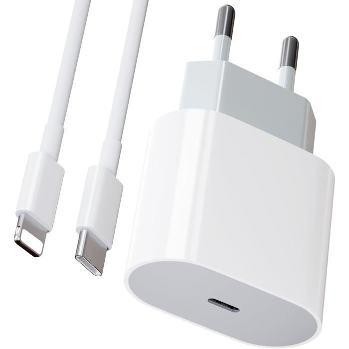 Chargeur Rapide 20W + Cable 1M pour iPhone compatible, THE BOUTIQUE  SAIYAJIN®