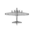 Maquette métal - Avion B-17 Flying Fortress - Métal Earth - 2 plaques - Acier argenté-1