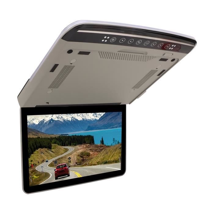 Moniteur de toit de voiture LCD à écran rabattable, multimédia, vidéo