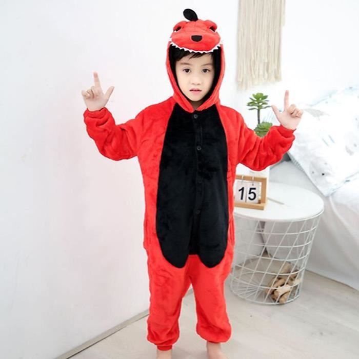 Animal Dragon Pyjamas Unisexe Costumes Cosplay pour Adultes Enfant Bebe Rouge Cdiscount Pret a Porter