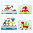Jeu de construction Mosaique Enfant Puzzle 3D Montessori Educatif - Cdboost - 193PCS - Multicolore-2
