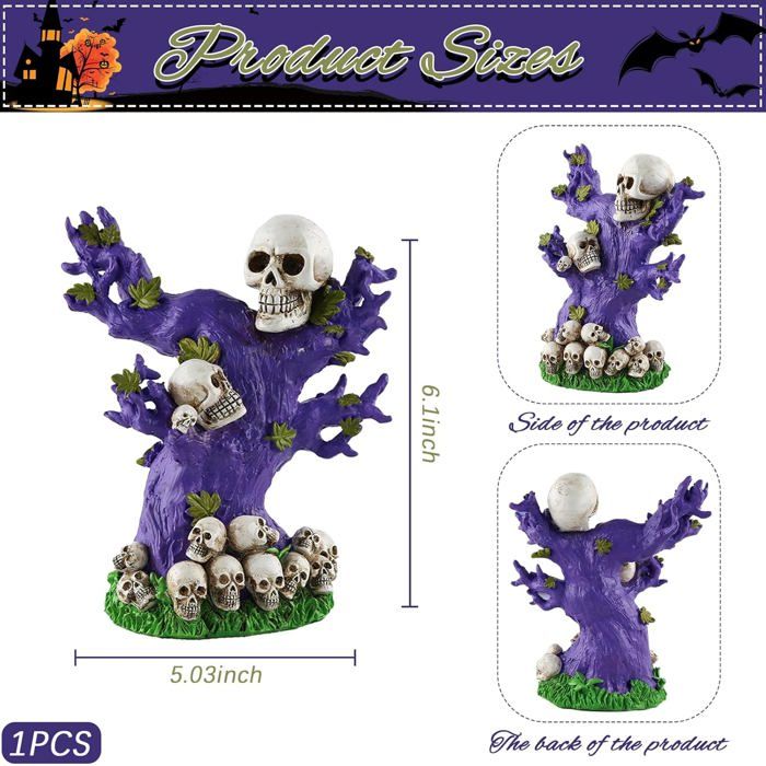 Décoration Squelette Halloween 25 Cm Avec Lumières Colorées – Effrayant Pour Maison Hantée